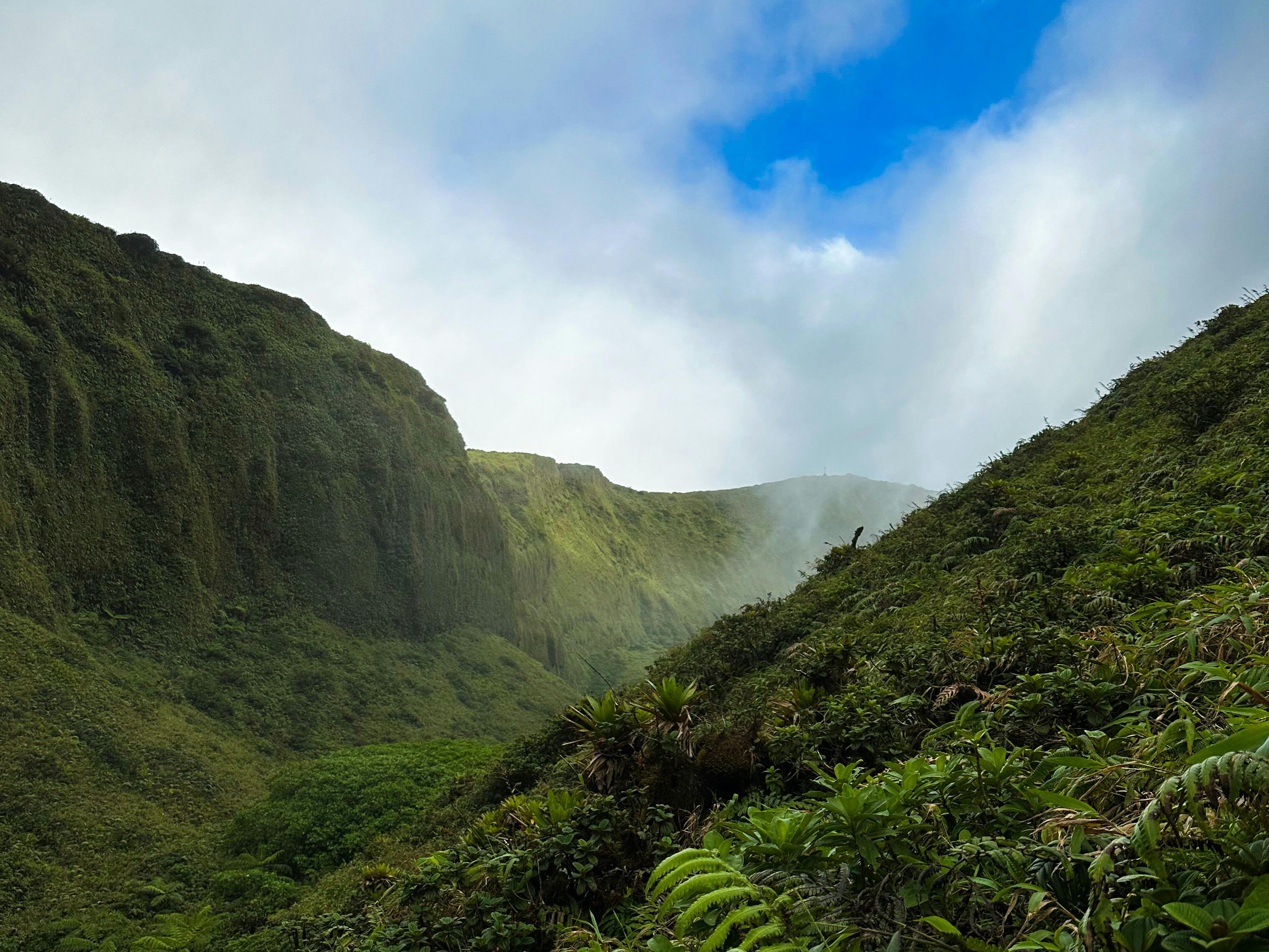 Paysage volcanique du Nord Martinique