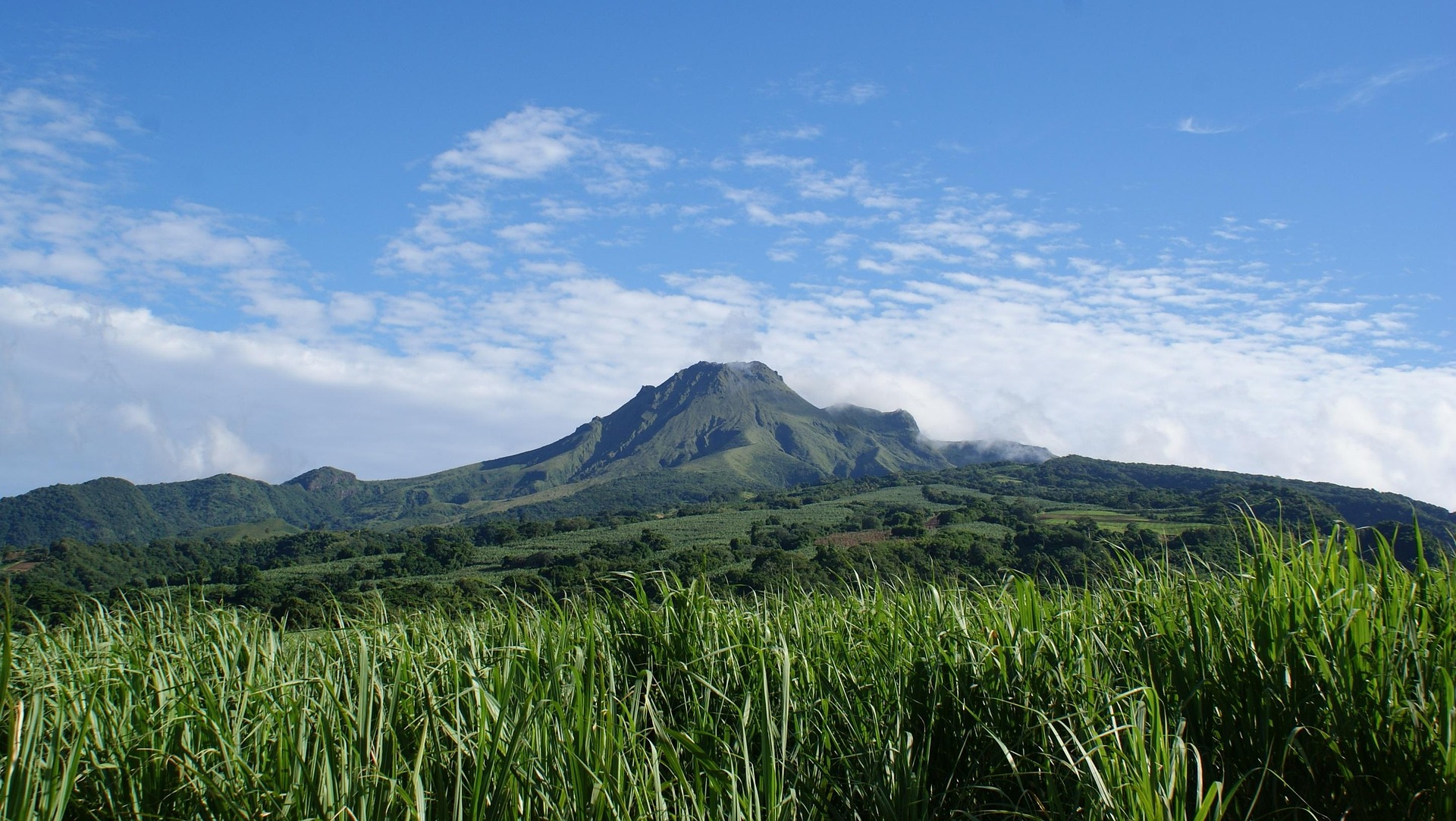 Montagne Pelée dans le Nord Martinique